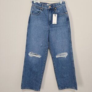 Wrangler Womens High Rise Mom Jeans 28 Blue NWT